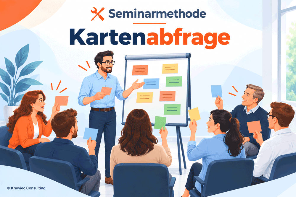 Grafik zur Kartenabfrage im Seminarraum