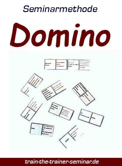 Domino: Bild zeigt Domino mit Frage. und Antwortkarten.