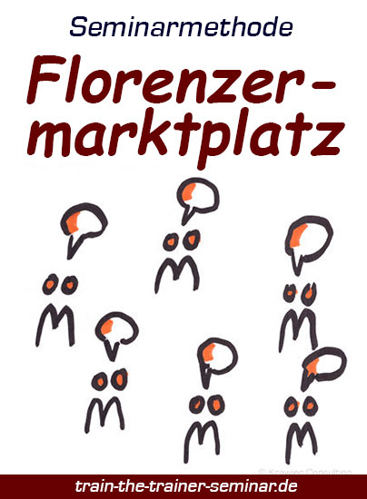 Florenzer Marktplatz. bild zeigt kleine