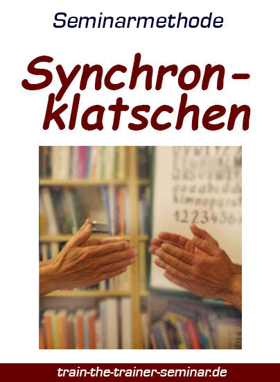Synchronklatschen. Bild zeigt klatschende Hände.
