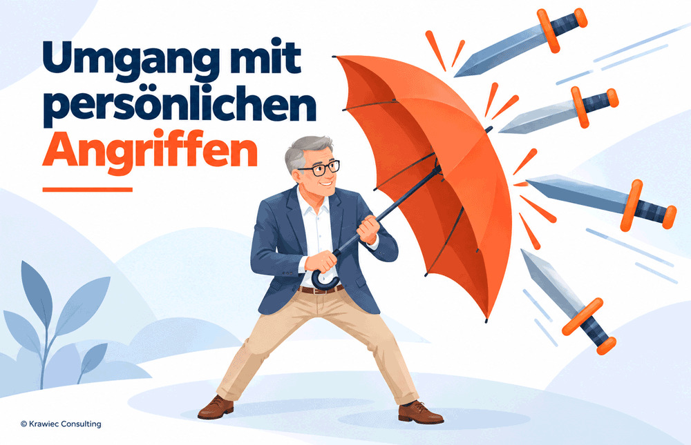 Umgang mit persönlichen Angriffen: Grafik zur souveränen Kommunikation