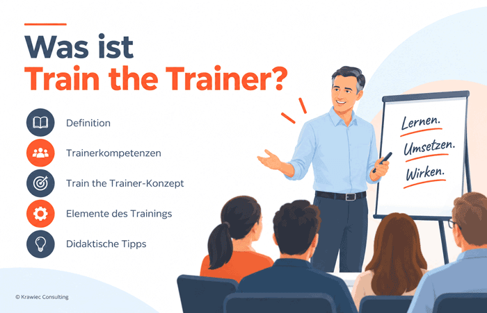 Was ist Train the Trainer? Grafik zur Definition und dem Train-the-Trainer-Konzept